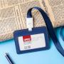 KT003 Wholesale Identity Badge Lanyard Plastic Work ID Neck Strap Card Bus Holders Work Card Bus Access Student Card Holder