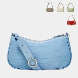 New Arrival Crocodile Embossed Fashion Womens Underarm Bags Quality Metal Chain Luxury Vegan Fashion Ladies Shoulder Bags