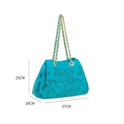 2022 OEM Hot Sale Small Gold Chain Women Handbags Chain Strap Luxury Purses Fashion Handbags Hollow Out For Ladies