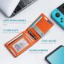 Minimalist Small Leather Bifold Men's Front Pocket Wallet Gift Slim Money Clip Wallets For Men RFID Blocking 12 Card Holder Box