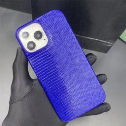 Telefoonhoesjes Custom Brand Designer Luxury Genuine Lizard Leather Mobile Cell Phone Cases For Iphone Mini  12 13 14 15 Pro Max