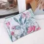 Eco-friendly Digital Printing Canvas Cosmetic Case Brush Storage Bag Customized Luxury Makeup Zipper Cotton Canvas Pouch