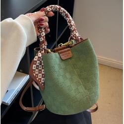 KBW151 2023 Hot Selling Texture Checkerboard Check Retro Handbag Bucket Bag Fashion Mother and Child Shoulder Bag