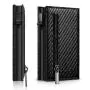 Hot Selling Slim Minimalist Aluminum Front Pocket Wallet with RFID Blocking Pop Up Case and Credit Card Wallet