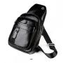 large capacity cowhide layer multifunctional fashionable crossbody phone bag men's genuine leather chest bag