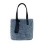New Fashion Plain Tote Bag Luxury High Quality Soft Plush Hand Bag Simple Lovely Small Faux Fur Tote Bag