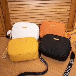 Embossed camera bag new 2024 ladies printed shoulder bag strap female women's crossbody cell phone bag