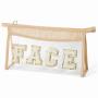 Travel-Friendly Transparent Makeup Bag With Letters TSA Approved Toiletry Organizer for On-the-Go Essentials