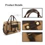 Factory wholesale casual canvas travel bag genuine leather sports fitness bag dry and wet separate luggage storage bag unisex