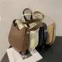 sac tendance 2024  Custom Fashion Handbag High Quality Pu Leather Women's Handbag Large Tote Lock Chain Shoulder Messenger Bags