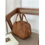 2024 Factory Wholesale Advanced Handbag suede simple dinner bag Retro Style Square Hand bag for girls