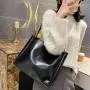 Women's Large Capacity Pure Color PU Leather Crossbody Shoulder Bag Fashionable Bolsas para Mujer