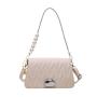 Famous Brand New Fashion Simple Trendy Style Tote Bag Women Lady PU Lining Leather Portable Zipper Underarm Chain Shoulder