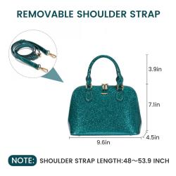 LOVEVOOK Fashion Shiny Patent Leather Handbags Crossbody Shoulder Bags Satchel Purses Top Handle Stylish Wedding Bags for Women