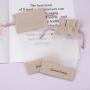 Eco-Friendly Burlap Drawstring Gift Bag Custom Logo Printed Organza Pouch For Wedding Party Favor