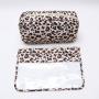 New Arrivals Women Hot Sale Cosmetic Bag Leopard Printing Makeup Bag Transparent Custom Waterproof Clear PVC Bag