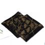 Factory Custom Black Velvet Material Tablecloth Tarot Bag Hot Stamping Drawstring Dices Poker Card Dust Pouch