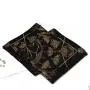 Factory Custom Black Velvet Material Tablecloth Tarot Bag Hot Stamping Drawstring Dices Poker Card Dust Pouch