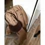 Custom Half Moon bag Brown Crocodile Vegan Leather Shoulder bags Handbag