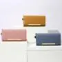 New Women's Long Solid Color Multi Card Wallet