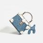 Casual Trendy Denim fabric Square-shaped Bag Comfortable Available In Stock Fashion Elements Handmade Canvas Charm
