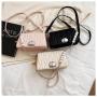 Famous Brand New Fashion Simple Trendy Style Tote Bag Women Lady PU Lining Leather Portable Zipper Underarm Chain Shoulder