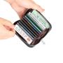 OEM/ODM Titular De La Tarjeta Pebble Leather Mens Rfid Blocking Credit Card Holder Wallets For Women Manufacturer
