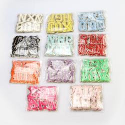 RTS Custom Chenille Letter Glitter Patch 5.5/6cm Embroidery Glitter Letter Patches For Clothing Bag Accessories