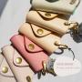 Luxury Keychain Custom Leather Keyring Key Chain Mini Leather Car Key Chain Holders