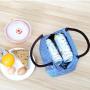 HR075 Waterproof Picnic Rice Bag Aluminum Film Oxford Picnic Modern Fold Handbag School Heat Preservation Small Camping Bag