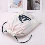 Custom Logo Printing Eco-friendly Thin Cotton Drawstring Shopping Dust Bag For Handbag Shoe Muslin Calico Gift Dust Pouch