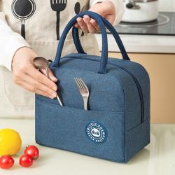 KBW563 Customised Hot Lunch Bag Workers with Lunch Box Fashion Handbag Aluminium Foil Thickened Thermal Bag