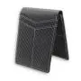 PU Carbon Fiber Wallet Wholesale Men's Bifold RFID Blocking PU Leather Wallet