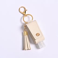 Factory Direct Wholesale Keychain Travel Size Bottle Hand Sanitizer Holder Tassel Portable Key Chains For Unisex