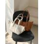 2024 new wholesale soft pu leather shoulder bag fashion trend handbag Large capacity premium tote bag for women