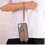 Luxury Lanyard Crossbody Leather Phone Back Cover Case With Wrist Strap For iPhone 12 13 pro Max