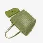 2024 Custom Handmade Woven Leather Women Bags Handbag For Ladies Luxury With Clutch