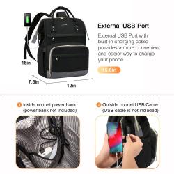 LOVEVOOK custom waterproof nylon mens back packs famous University bag with USB port women laptop backpack 2022 school backpacks
