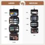 Custom LOVEVOOK cosmetic multi-functional hanging toiletry waterproof bag up brush bag black make up handbag makeup toiletry bag