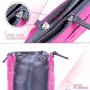 Gelory Wholesale Multifunctional Storage Bag Two Zipper Multi-Layer Cosmetic Bag Organizer Insert Handbag