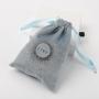 Custom Logo Printed Gift Velvet Pouch for Jewelry Packing  Luxury Drawstring Velvet Dust Bag