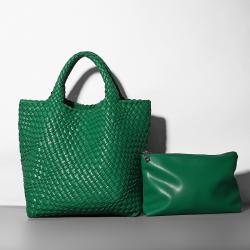 Top Quality Original Luxury Textured Female Ladies Handmade Handbag Large Capacity Famous Women Woven Style Bucket Tote Bags