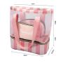 Gelory Striped Wet And Dry Separation Swimming Bag Women Fitness Sports Leisure Beach Bag
