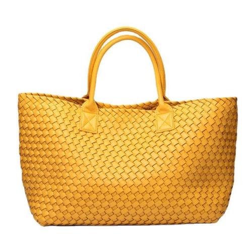 2024 OEM Factory With Logo Luxury Designer Handmade Handbags For Women Tote Bag Ladies Vegan Leather Woven Bags