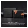 Wholesale leather money clip wallet holder leather bifold wallet card holder with money clip