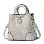 2024 wholesale High Quality glossy women's bags one shoulder crossbody woman PU leather handbags with flower pendant