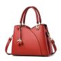 HR696 New Fashion Women Handbags PU Leather Ladies One Shoulder Crossbody Tote Bag Female Retro Pendant Versatile Mum Bag