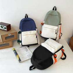 New Design School Bag For College Students Couple Backpack Color Contrast Sports Causal Backpack Fashion Schoolbag