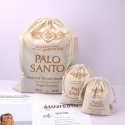 Eco-Friendly Recycled Cotton Drawstring Dust Bag For Gift Packing Custom Organic Colico Cotton Muslin Pouch