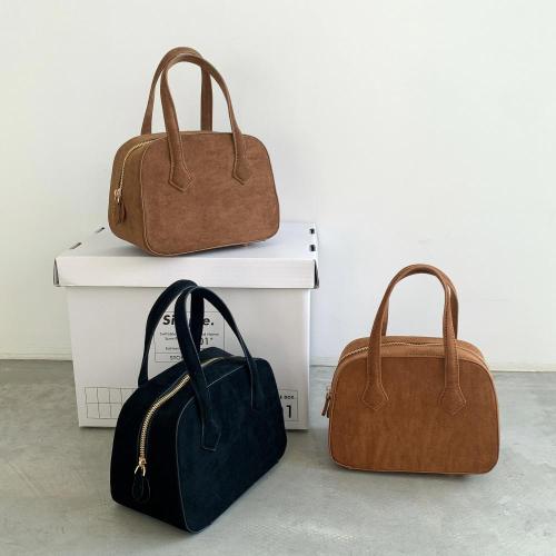 2024 Factory Wholesale Advanced Handbag suede simple dinner bag Retro Style Square Hand bag for girls